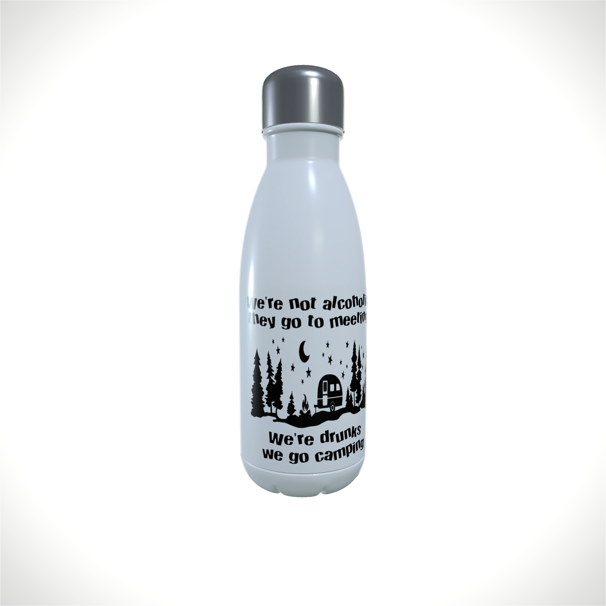 Caravan Drinks Bottle - We're Drunks We Go Camping Insulated